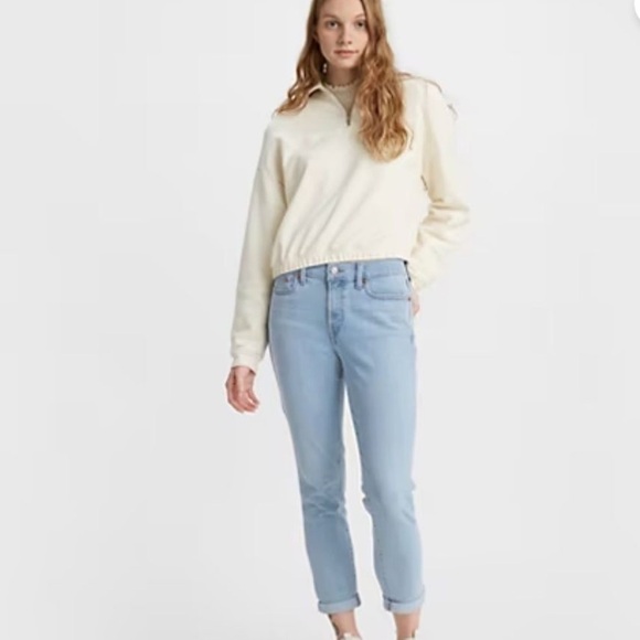 NWT Levi’s Boyfriend Hypersoft Mid Rise Jeans Sz 31 - Picture 3 of 15